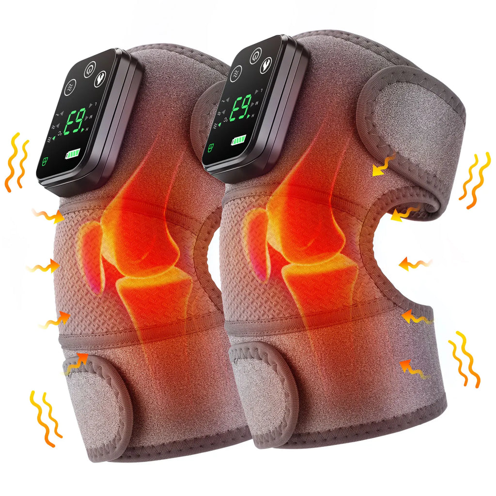Heated Knee Massager with Vibration – 3-in-1 Joint Support & Pain Relief