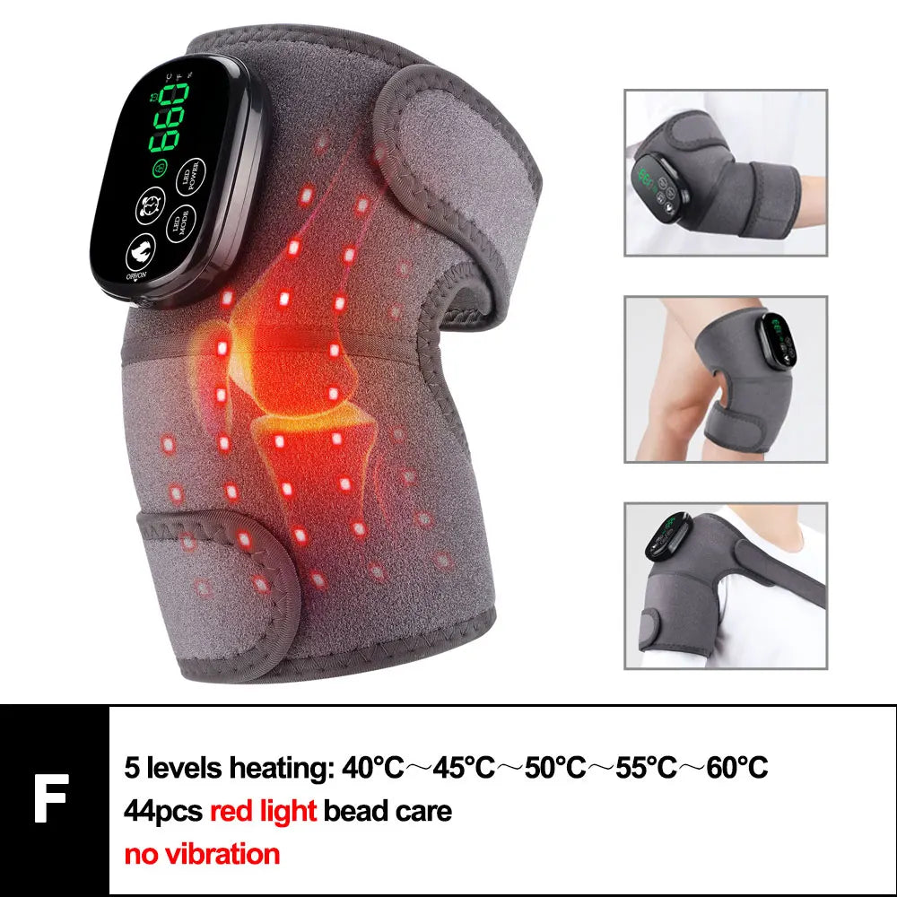 Heated Knee Massager with Vibration – 3-in-1 Joint Support & Pain Relief