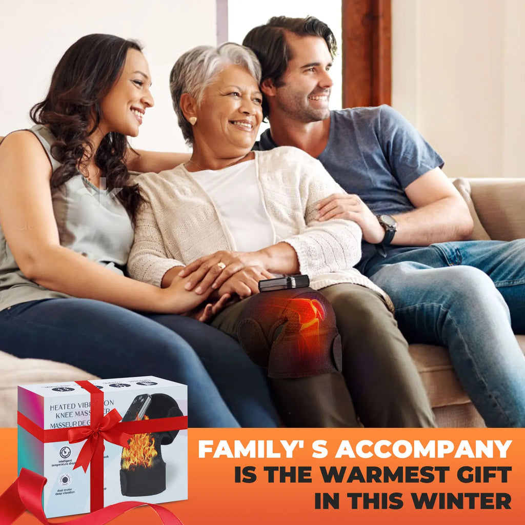 Heated Knee Massager with Vibration – 3-in-1 Joint Support & Pain Relief